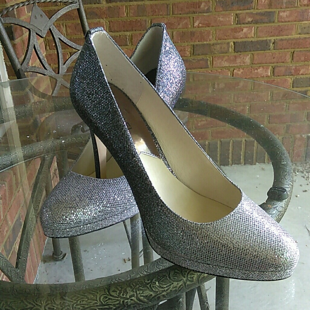 Michael Kors silver heels